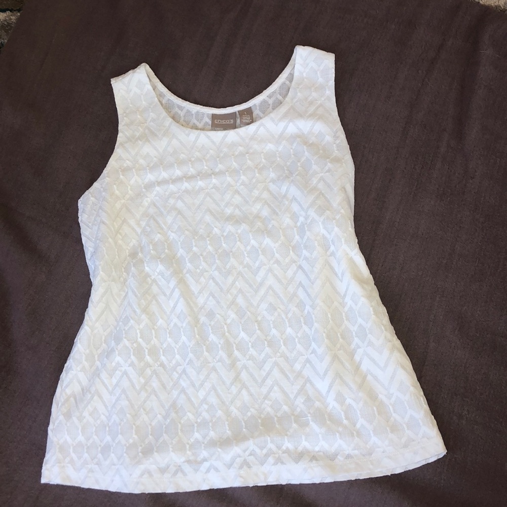 Chico’s white tank